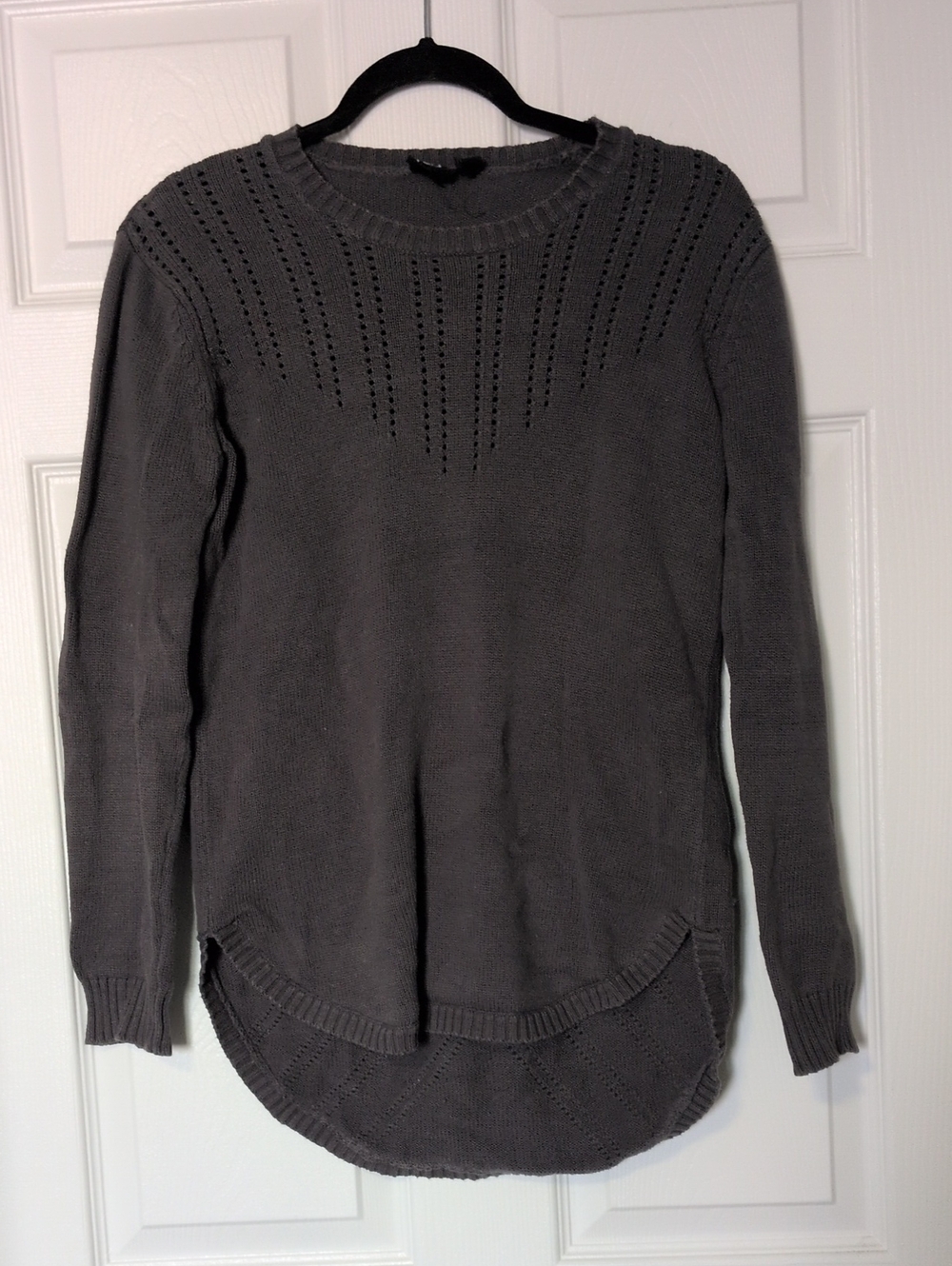 TenTree Cotten Knit Grey Pullover Sweater
